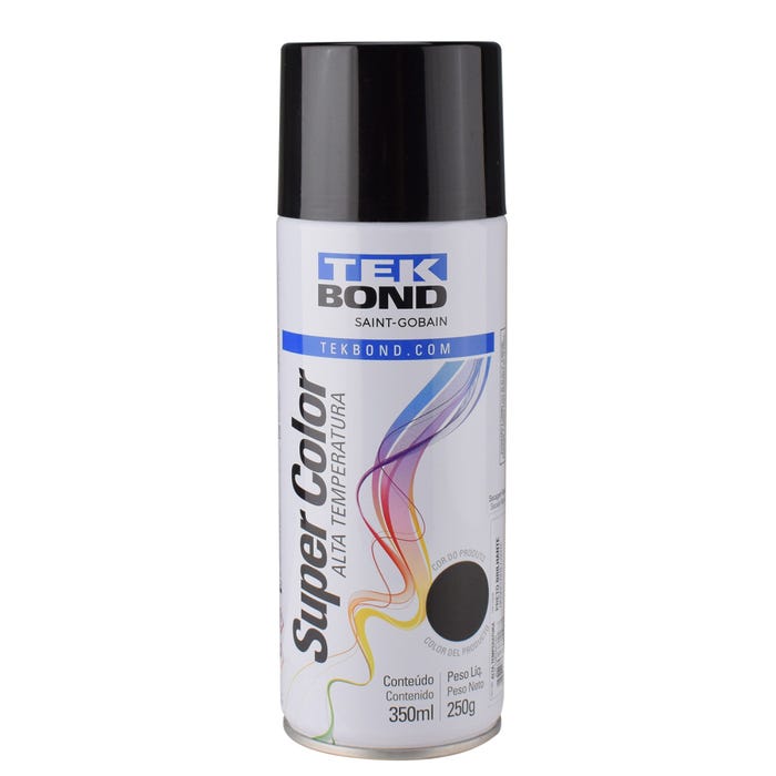 Tinta Spray Tekbond Alta Temperatura Super Color 350ml Cores Variadas