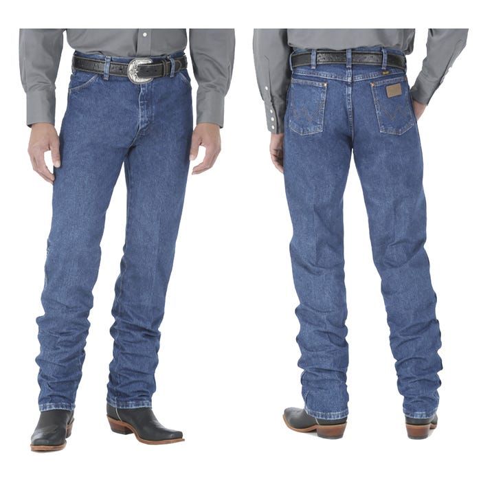 Calça Jeans Masculina Wrangler Cowboy Super Stone Azul Tamanhos Variados