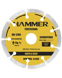 Disco de Corte Diamantado Segmentado 110mm Hammer