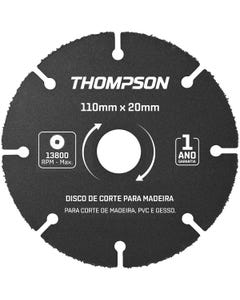 Disco de Corte para Madeira 110mm Thompson