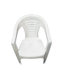 Cadeira Plástica C/Braço Antonella Branca Prestmix