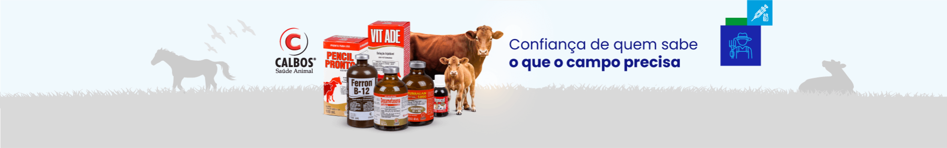 Calbos: Confiança de quem sabe o que o campo precisa. Clique aqui para conferir os produtos da marca!