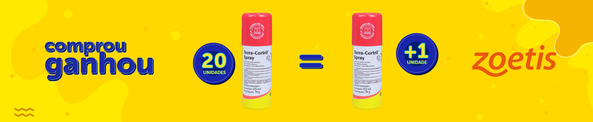 Banner da Promoção Comprou Ganhou, Terra-Cortril-Spray