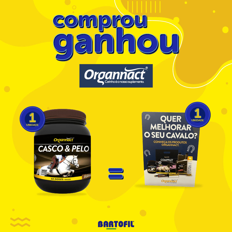 Promoção COMPROU, GANHOU ORGANNACT