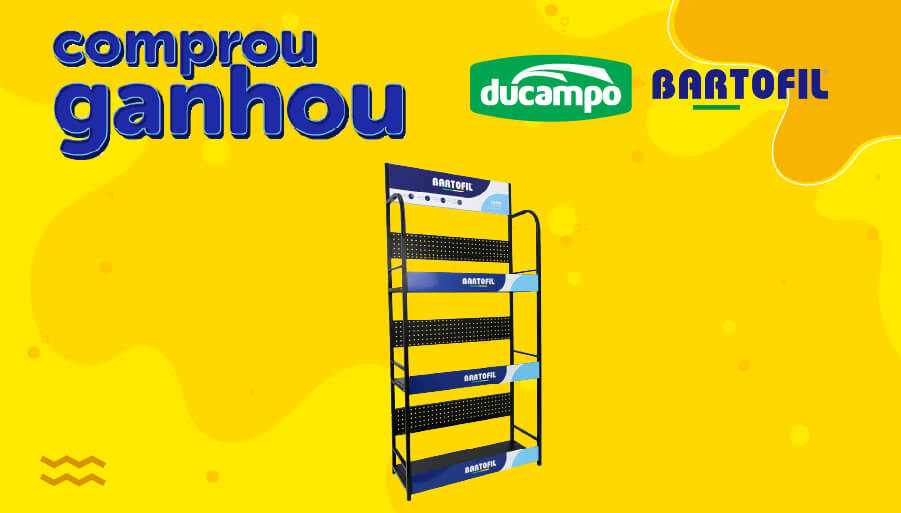 Banner-Comprou-Ganhou-Expositor-Lona-Ducampo-Bartofil Banner da Promoção Comprou Ganhou, compre lonas ducampo e ou bartofil e ganhe expositor lona bartofil