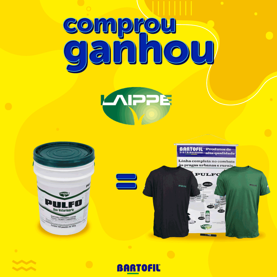 Banner da Promoção Comprou Ganhou, compre uma unidade do Pulfo Laippe e ganhe um kit Laippe