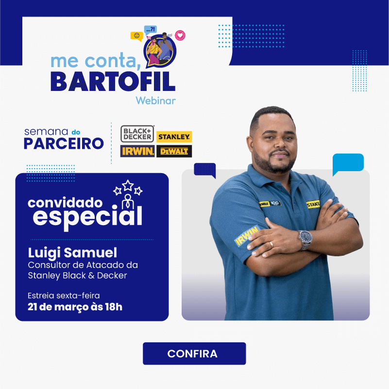 Me conta, Bartofil. Especial Stanley Black&Decker! Estreia sexta-feira 21 de março às 18h
